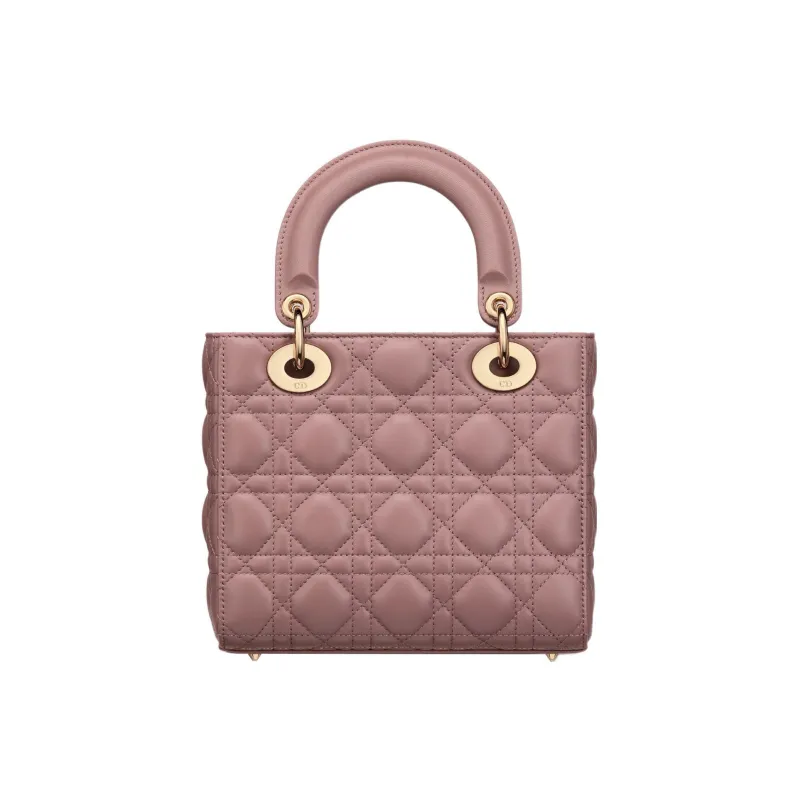 DIOR Lady Dior Sheepskin Daisie Bag Shoulder Bag Crossbody Bag Handbag Small Size Women's Pink Peony-2