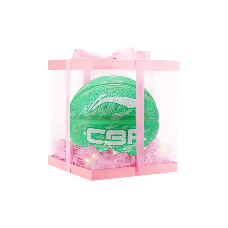 LiNing Rubber Basketball Green Size 7 Training Unisex-6