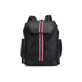 FILA Patchwork Fabric Backpack Regular Men's Black