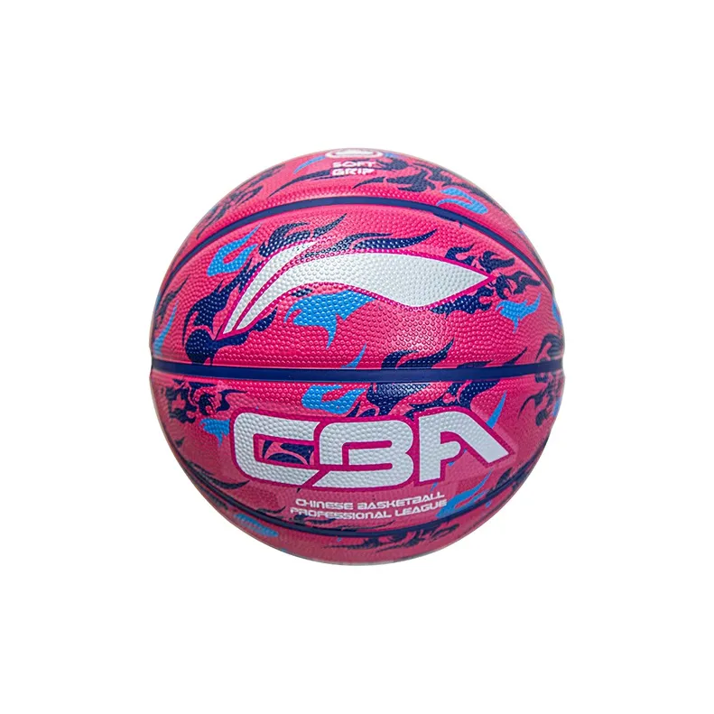 LiNing Rubber Basketball Rose Red Size 7 Ball Training Unisex-0