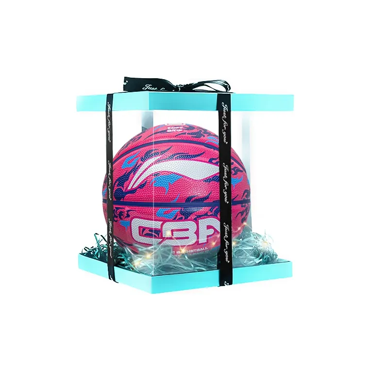 LiNing Rubber Basketball Rose Red Size 7 Ball Training Unisex-6