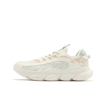 361° Cushioned Wear Resistant Lightweight Low Top Running Shoes Women's Feather White