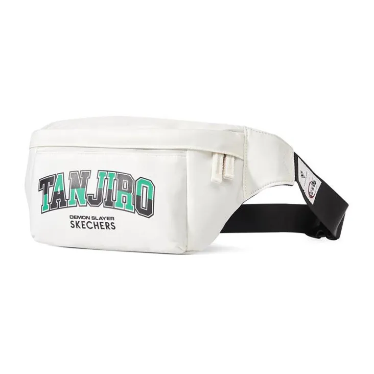 Skechers Demon Slayer: Kimetsu No Yaiba Collaboration Fabric Fanny Pack Unisex Marshmallow White-1