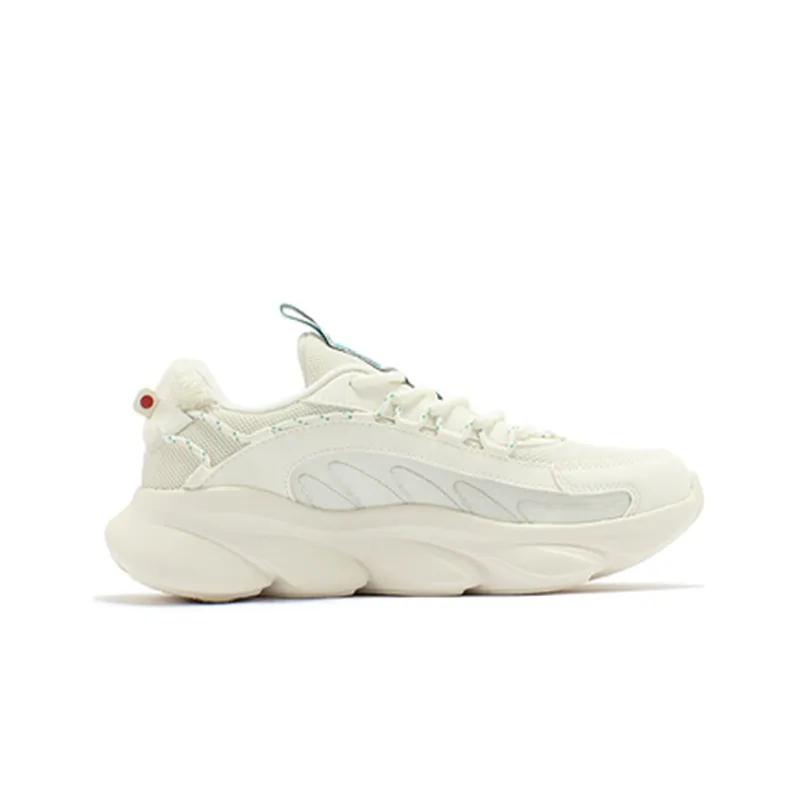 361° Cushioned Slip Resistant Lightweight Low Top Running Shoes Women's White Cyan-1