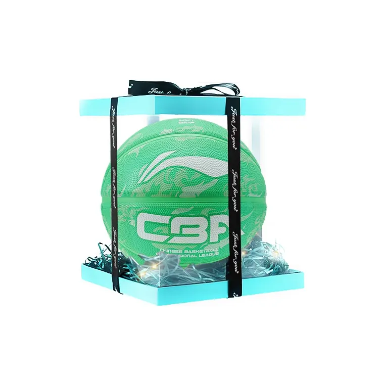 LiNing Rubber Basketball Green Size 7 Training Unisex-7