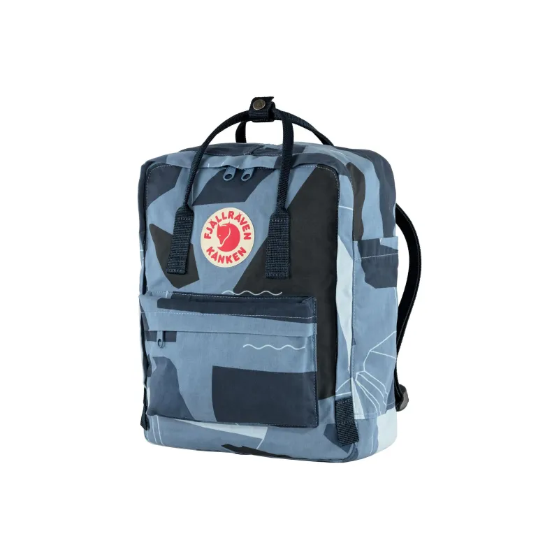 Fjallraven Kanken Computer Backpack Double Shoulder Outdoor Bag Polyester 16L Deep Sea Blue Unisex-1