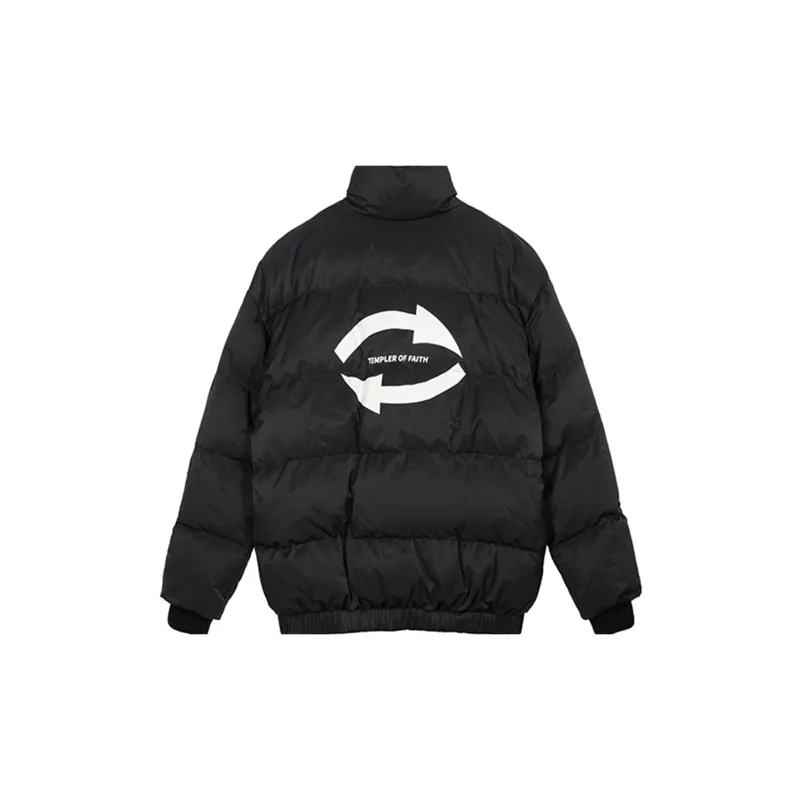 TEMPLER OF FAITH Puffer Jacket Women's Black-1