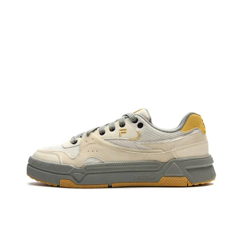 FILA FUSION BANK Skateboard Shoes Men Low-Top Beige/Beige Yellow