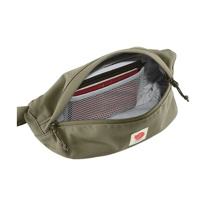 Fjallraven Nylon Shoulder Bag, Crossbody Bag, Sling Bag, Fanny Pack Medium Size Unisex Light Green-2