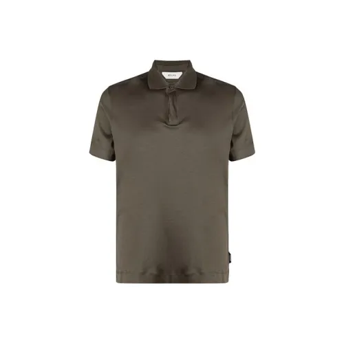 Ermenegildo Zegna Polo Shirts Men Dark Green