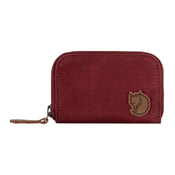 Fjallraven Polyester Blended Cotton Handbag Card Holder Document Wallet Unisex Bordeaux Red