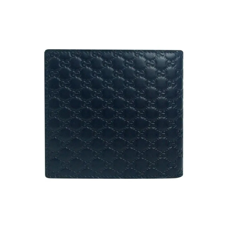 GUCCI Leather Coin Purse Wallet Regular Men's Marine Blue-1