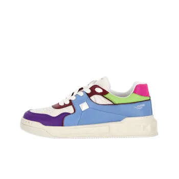 Valentino Stylish Skateboarding Shoes Blue Purple