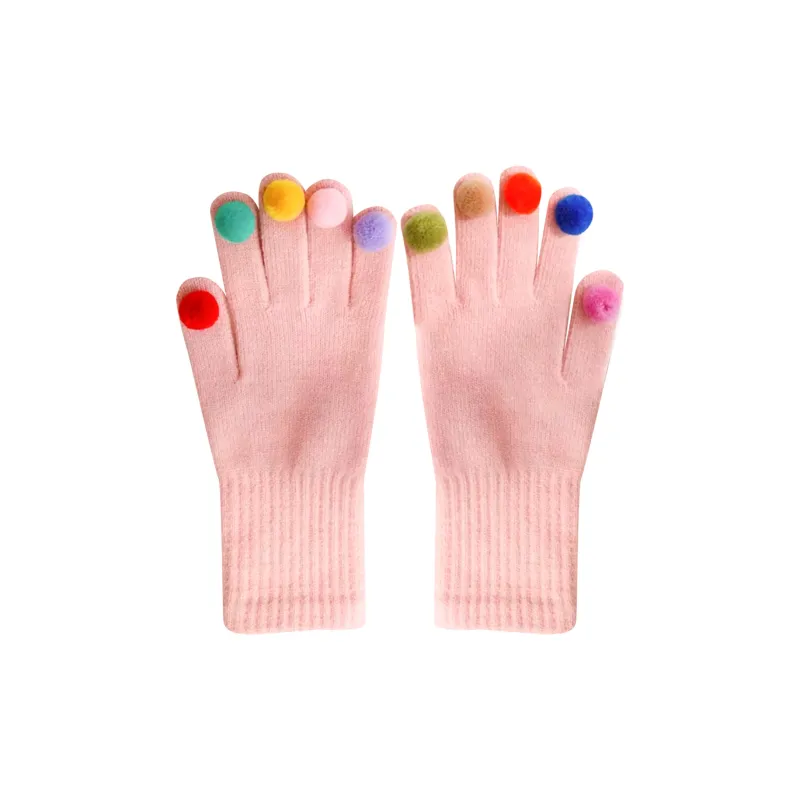 CMFY Cotton Polyester Blend Knit Gloves Women's-8