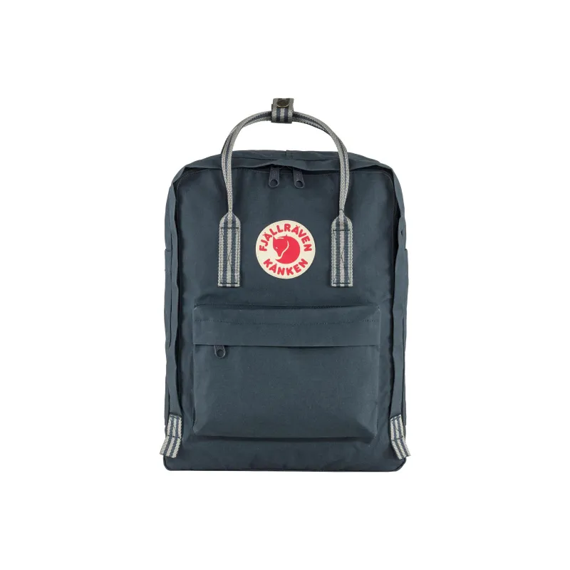 Fjallraven Kanken Polypropylene Backpack Unisex Marine Blue/Long Stripes-0