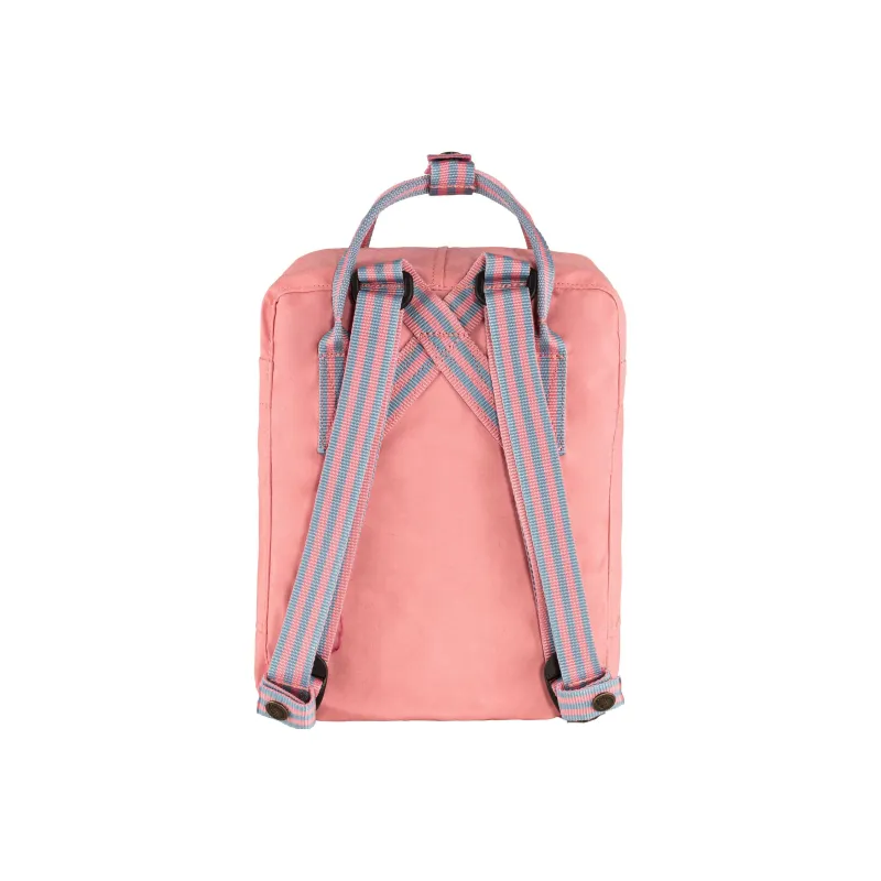 Fjallraven Kanken Backpack Outdoor Bag Polyester 7.5L Pink Long Stripes Unisex-2