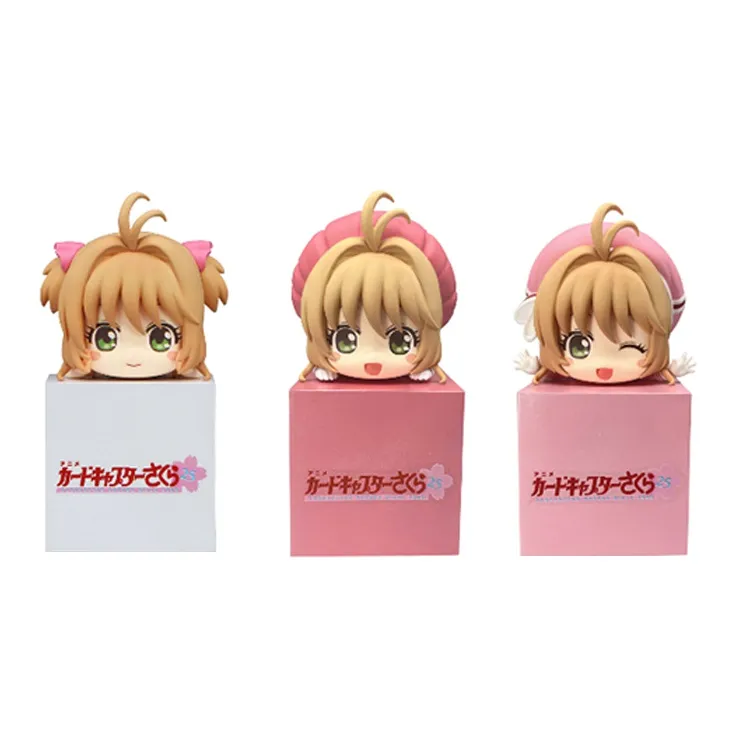 FURYU Cardcaptor Sakura Kinomoto Regular Face Smiley Face Blinking Pappa Q Bonus Gifts 10cm-1