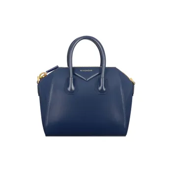 Givenchy Antigona Cow Leather Shoulder Bag Crossbody Bag Handbag Small Size Women's Marine Blue