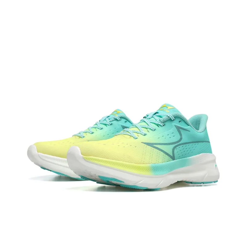HEALTH Cushioned Slip Resistant Breathable Low Top Marathon Sprint Running Shoes Unisex Lemon-2