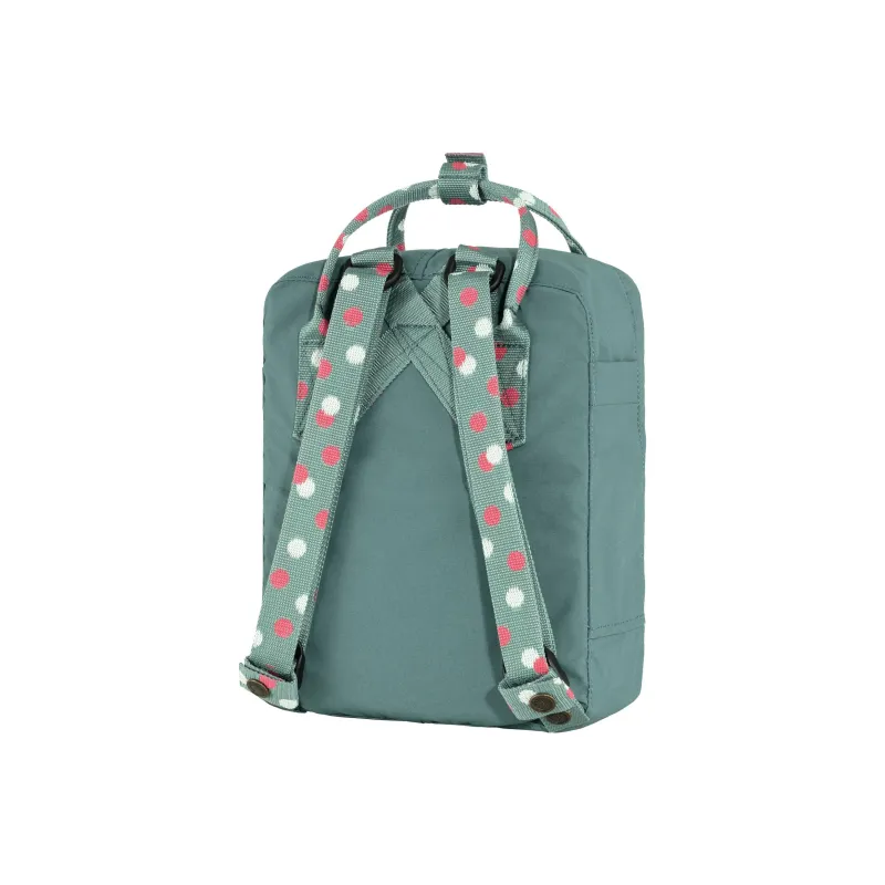 Fjallraven Kanken Vinylon Backpack Mini Unisex Frost Green/Multicolor Base Pattern-3