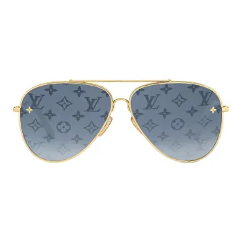 LOUIS VUITTON Pilot Sunglasses Unisex Gold