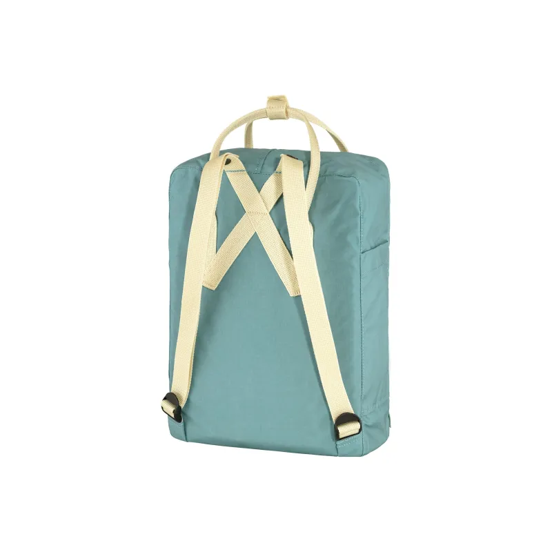 Fjallraven Kanken 16L Outdoor Bags Vinylon Sky Blue & Oak Unisex-2