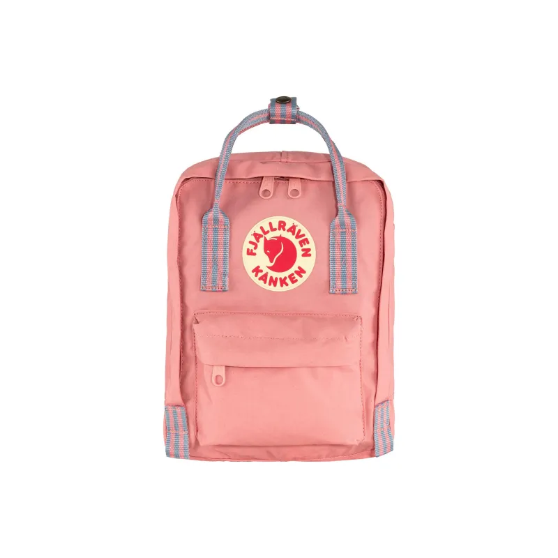 Fjallraven Kanken Backpack Outdoor Bag Polyester 7.5L Pink Long Stripes Unisex-0