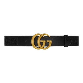 GUCCI Elegant Double G Smooth Buckle Women's Width: 4cm