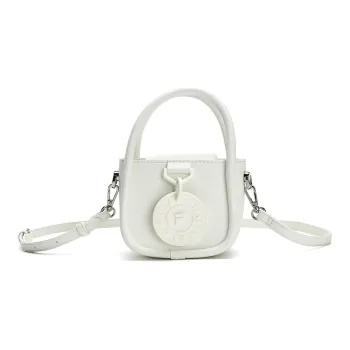 FILA PU One Shoulder Handbag Small Size Women's Cloud White