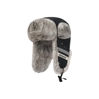 KENMONT Rabbit Furry Ear Warmers Trapper Hats Unisex