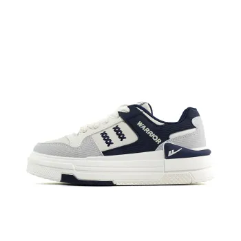 Warrior Skateboard Shoes Women's Beige Dark Blue Gray