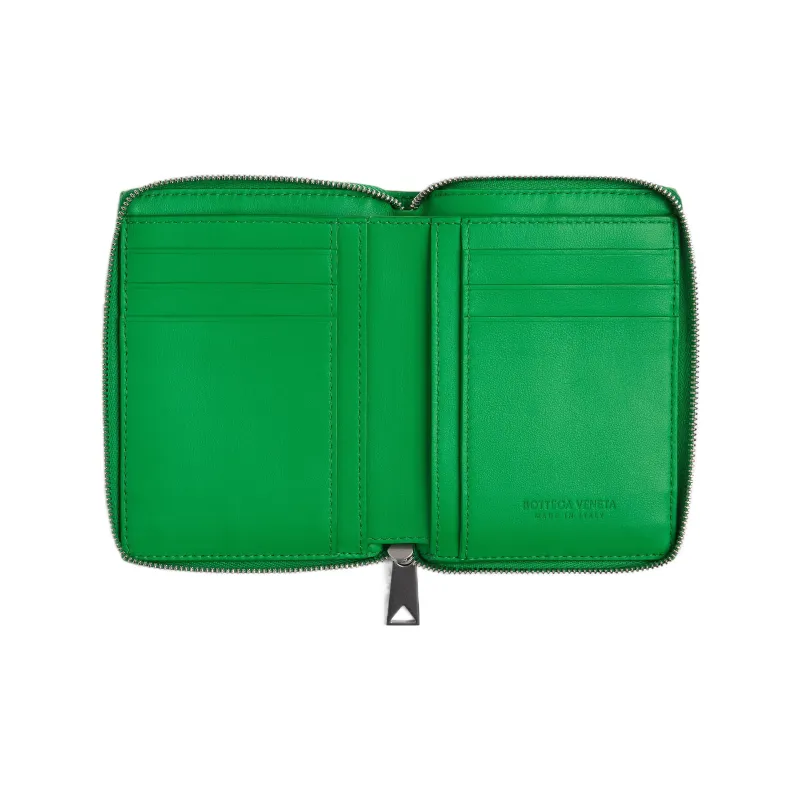 Bottega Veneta Cow Leather Wallet Large Size Men's Green-1