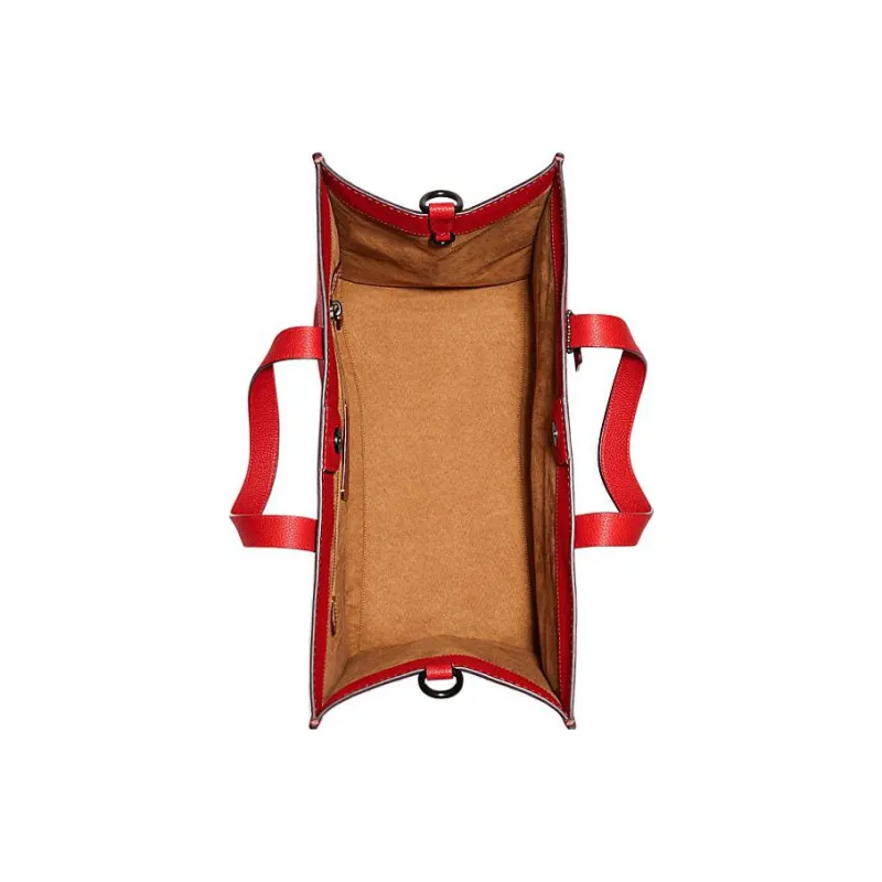 COACH Field Cow Leather Tote Bag Shopping Bag Shoulder Bag Crossbody Bag Handbag Large Size Women's Red-2