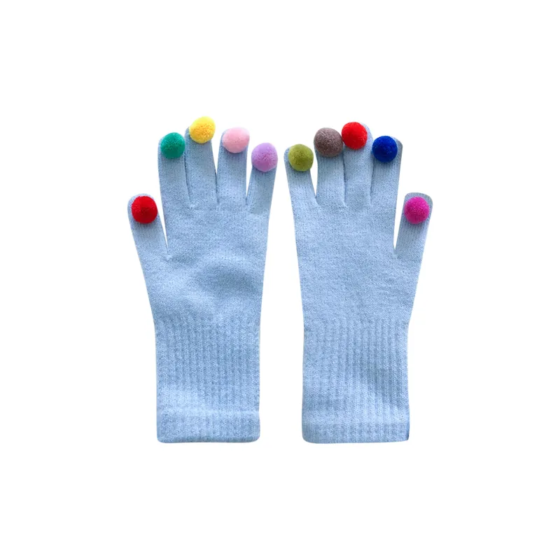 CMFY Cotton Polyester Blend Knit Gloves Women's-9