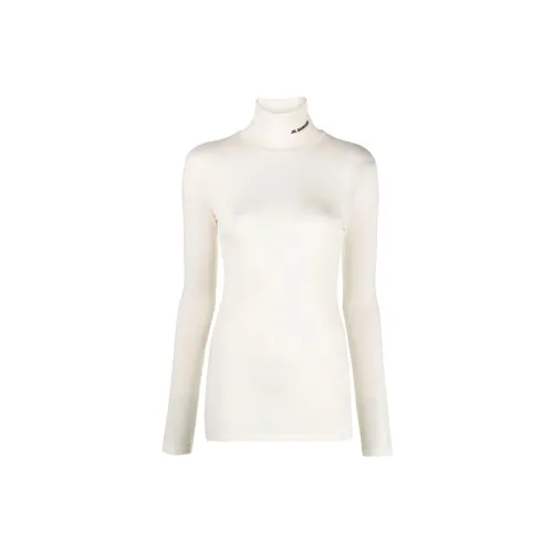 JIL SANDER Logo-print Roll-neck Top