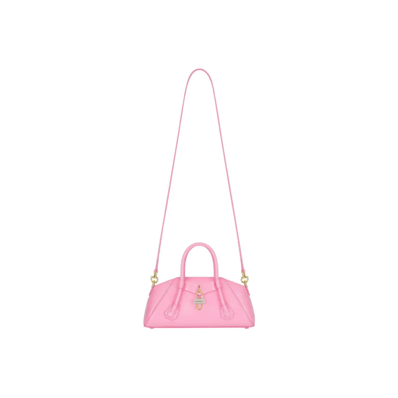 GIVENCHY Antigona Smooth Cow Leather Shoulder Bag Crossbody Bag Handbag Mini Women's Pink-3