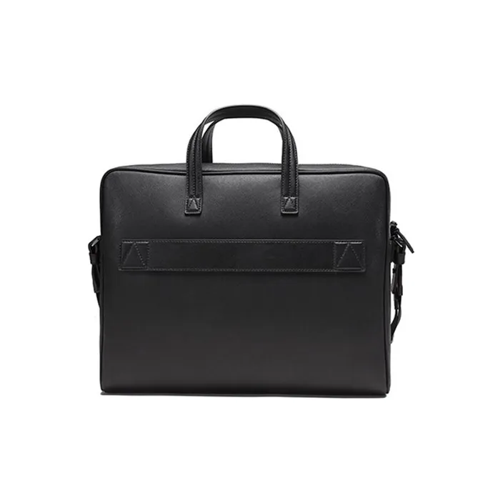 BALLY Cow Leather Briefcase Portable Crossbody Bag Shoulder Bag Men's Red-3
