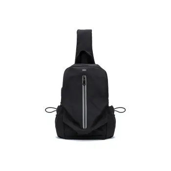 RIOREX Fabric Cell Phone Pouch Sling Bag Shoulder Bag Crossbody Bag Regular Unisex Black
