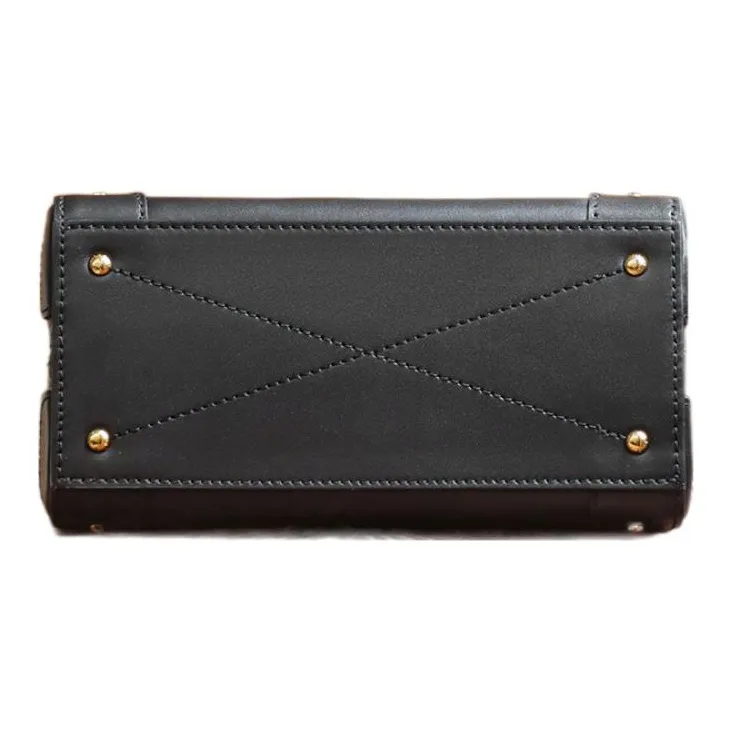LOUIS VUITTON Trianon Series Canvas Shoulder Bag Crossbody Bag Handbag Women's Brown & Black-4