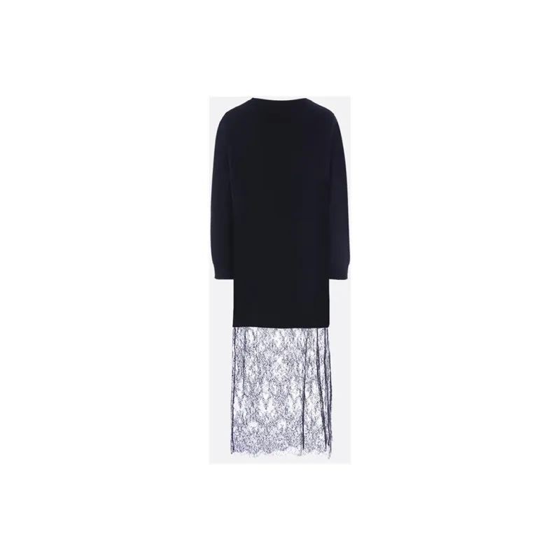 Valentino Long Sleeved Dresses Women's Black-1