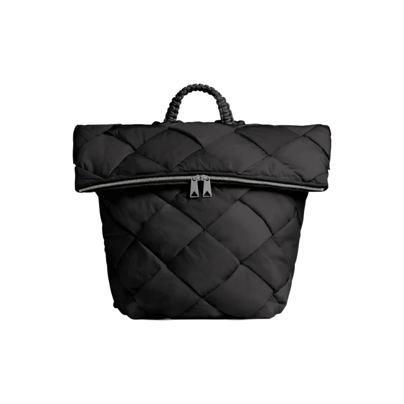 Bottega Veneta CASSETTE Fabric Backpack Men's Black-0