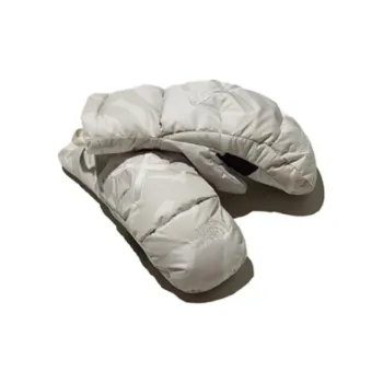 THE NORTH FACE Leather Gloves Unisex Light Gray