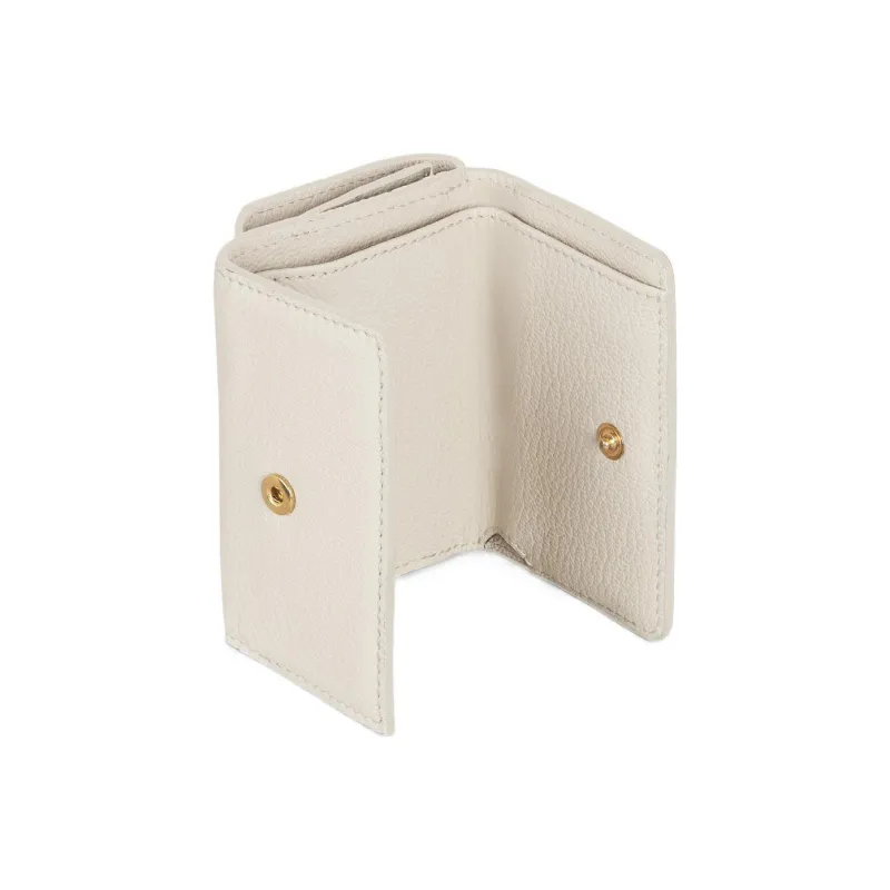 See By Chloe Tilda Grained Goatskin Wallet Mini Women's Beige-1