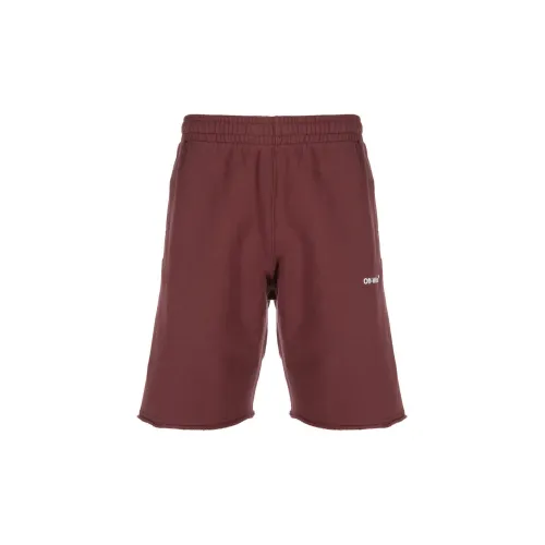 OFF-WHITE Casual Shorts Men Red Brown