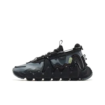 Erke Gazing At Mount Yue Cushioning Wear Resistant Low Top Sports Casual Shoes Men's Black Gray