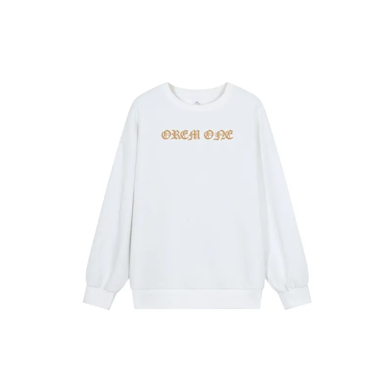 OREM ONE Crew Neck Loose Fit Sweatshirt Fall Unisex-1