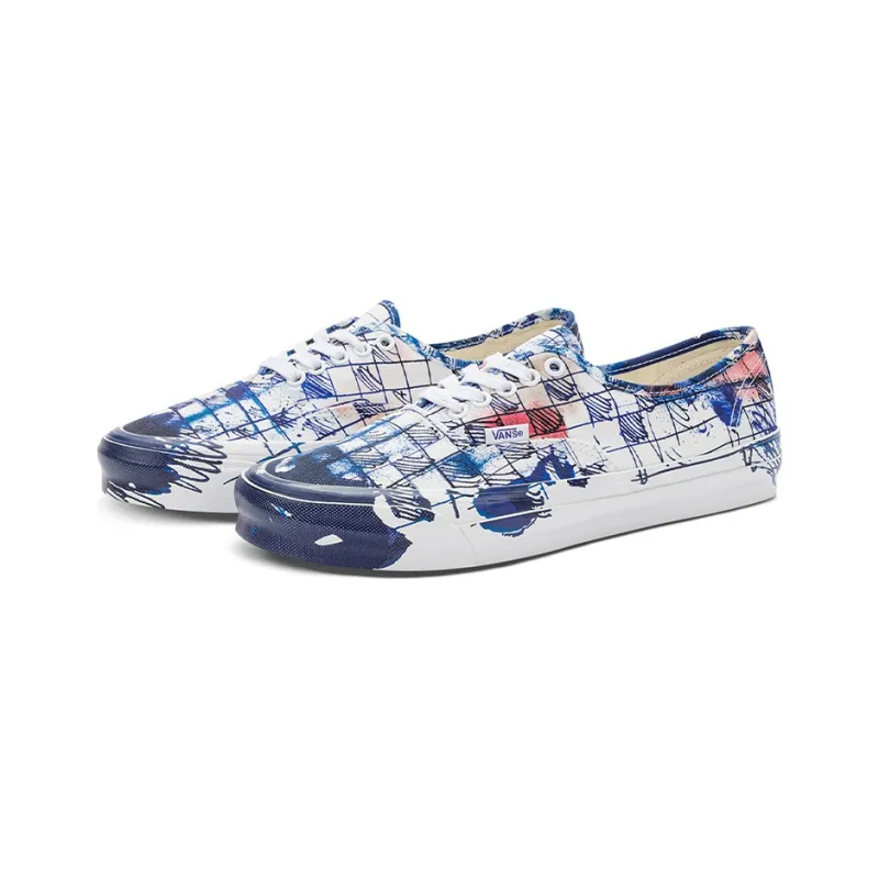 Vans Authentic Lx Connor Tingley Checkerboard White Blue-2