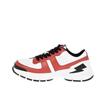 Neil Barrett Shock Absorbers Low Top Sports Casual Shoes Men's White Red
