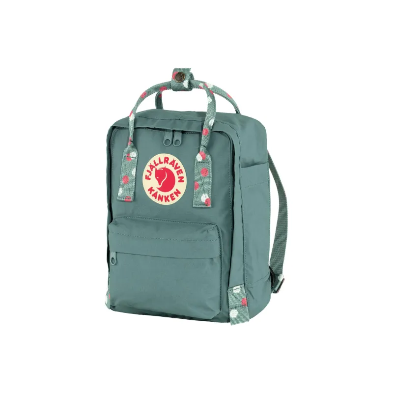 Fjallraven Kanken Vinylon Backpack Mini Unisex Frost Green/Multicolor Base Pattern-2