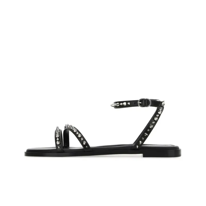 Alexander McQueen One Strap Sandals Women's Black-0
